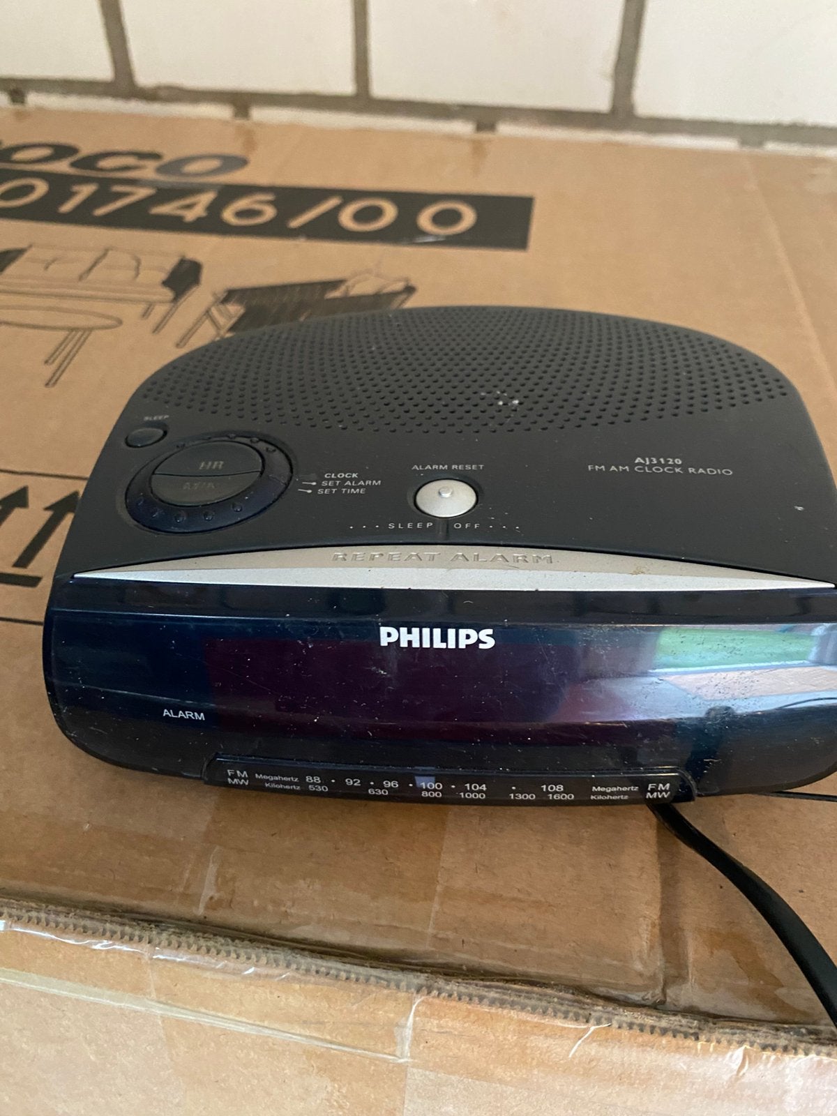 Philips radio/wekker, Witgoed en Apparatuur, Wekkers, Ophalen of Verzenden, Gebruikt, Digitaal