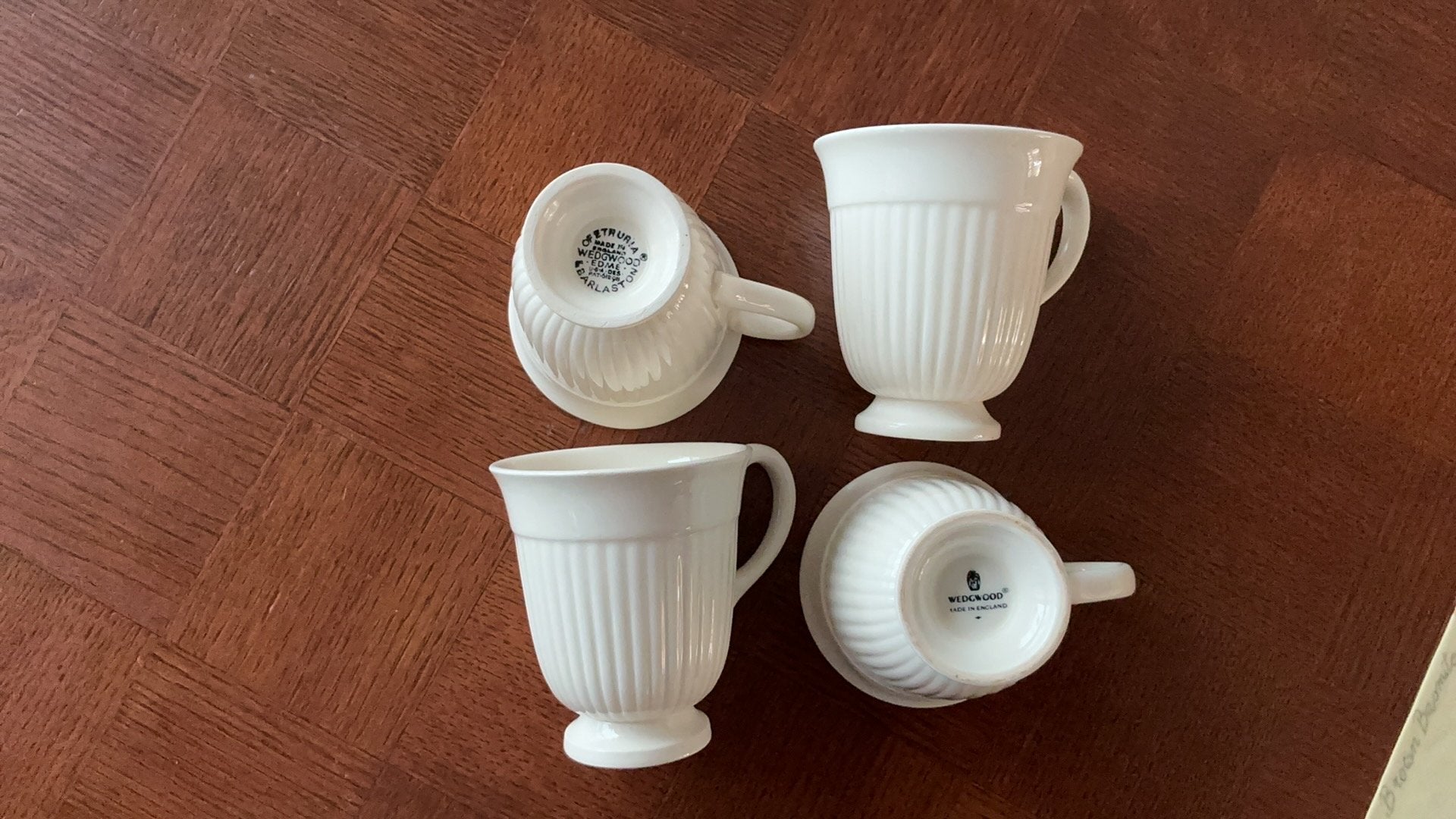 4 Wedgwood kopjes., Antiek en Kunst, Antiek | Keramiek en Aardewerk, Ophalen