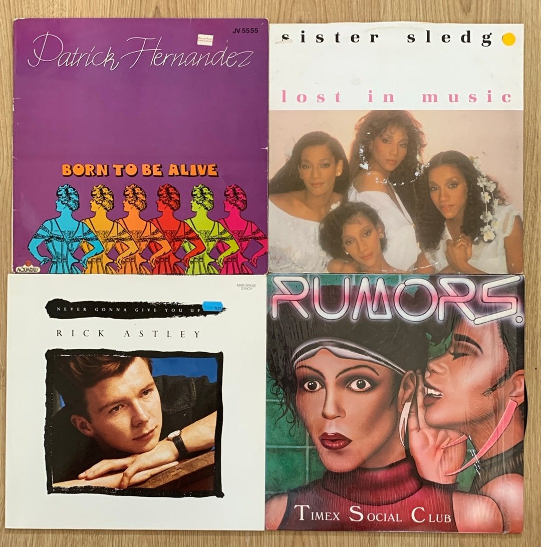 29 maxi singles + 6 lp disco funk, Cd's en Dvd's, Vinyl Singles, LP, Gebruikt, Overige genres, Ophalen of Verzenden