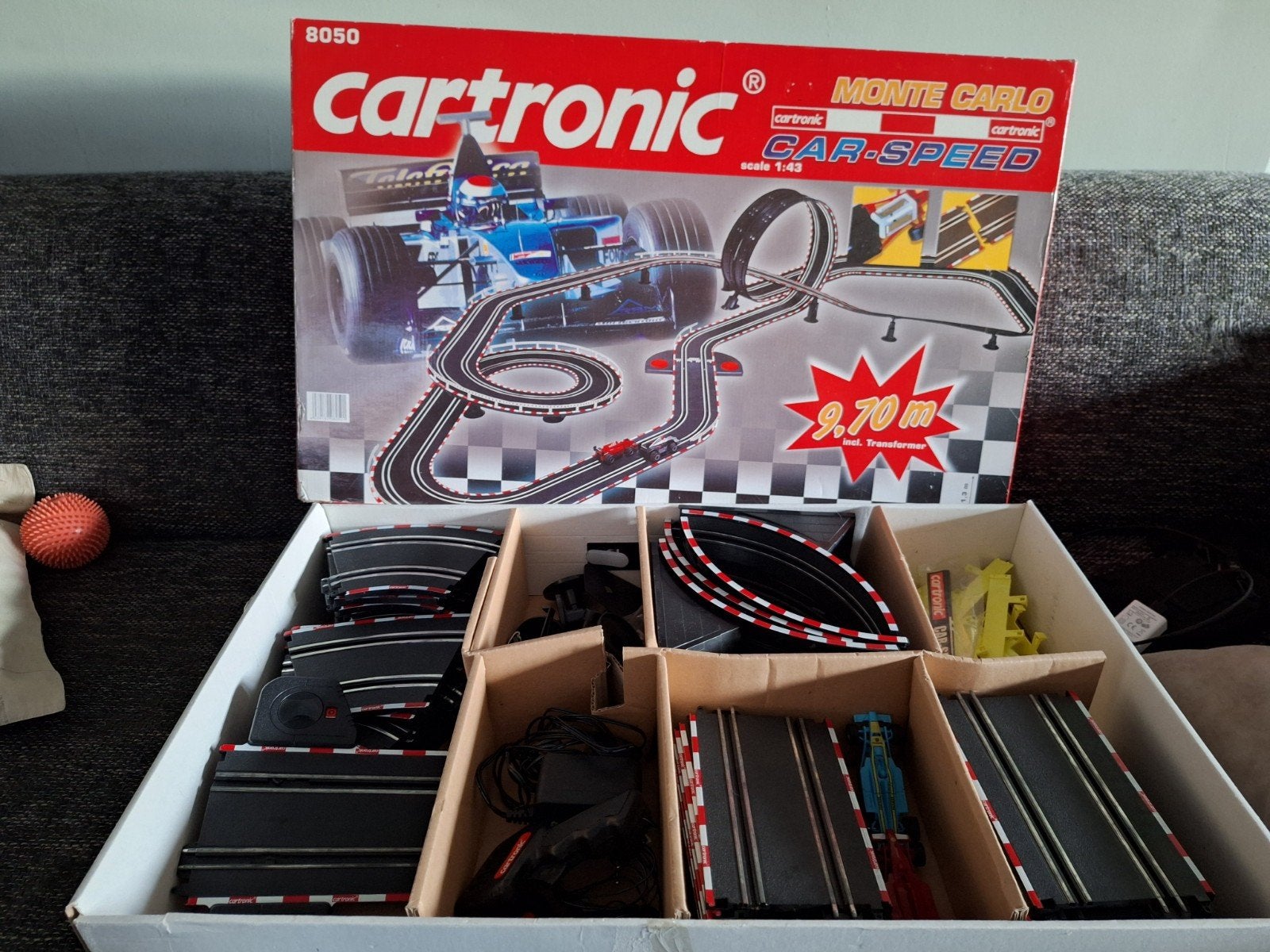 Cartronic Monte Carlo Car-Speed Racebaan - 9.70m, Kinderen en Baby's, Met looping, Elektrisch, Ophalen, Overige merken
