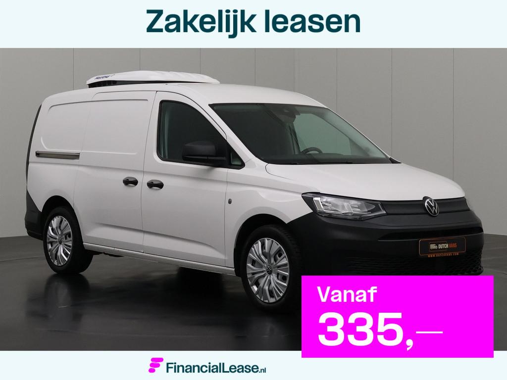 Volkswagen Caddy 2.0TDI Maxi Koelauto | Airco | Multimedia, Stof, Gebruikt, Volkswagen, Wit