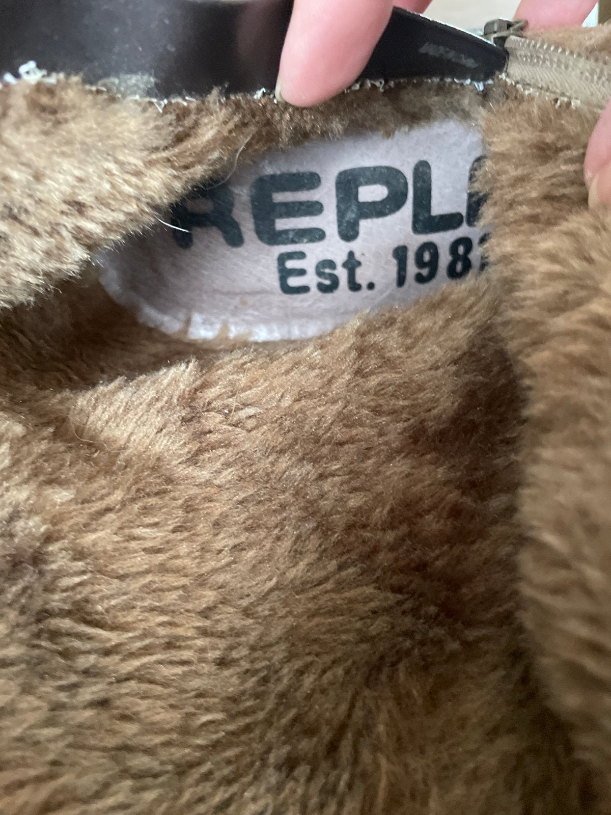 Replay laarzen met hak en bont - Maat 40, Bruin, Lage of Enkellaarzen, Ophalen of Verzenden, Gedragen