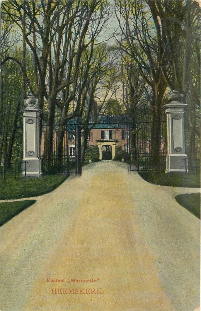702-030-009 Heemskerk Kasteel Marquette, Verzenden, Voor 1920, Noord-Holland