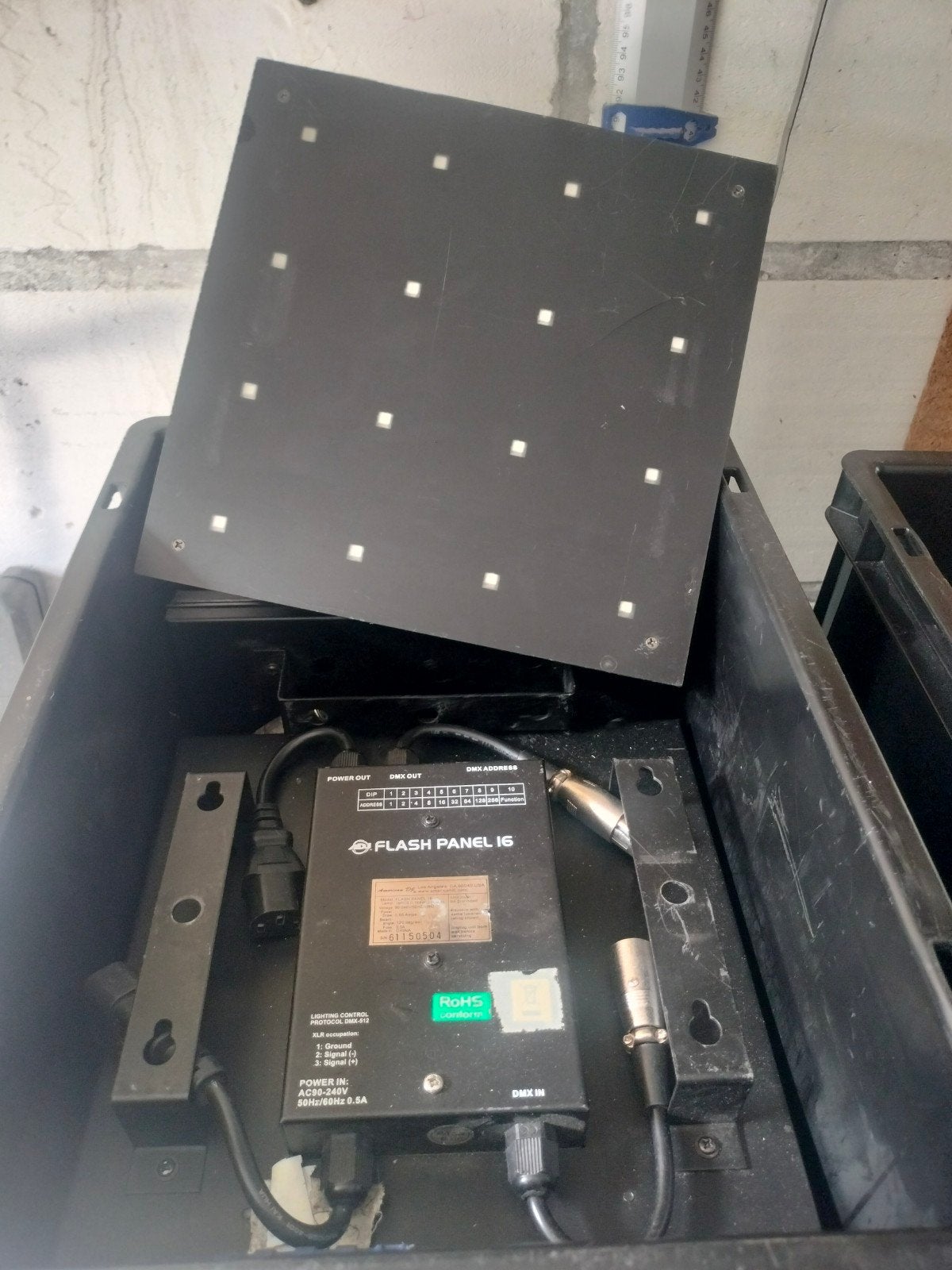 64x Flash Panel 16 met DMX en flightcases, Ophalen of Verzenden, Gebruikt, Licht