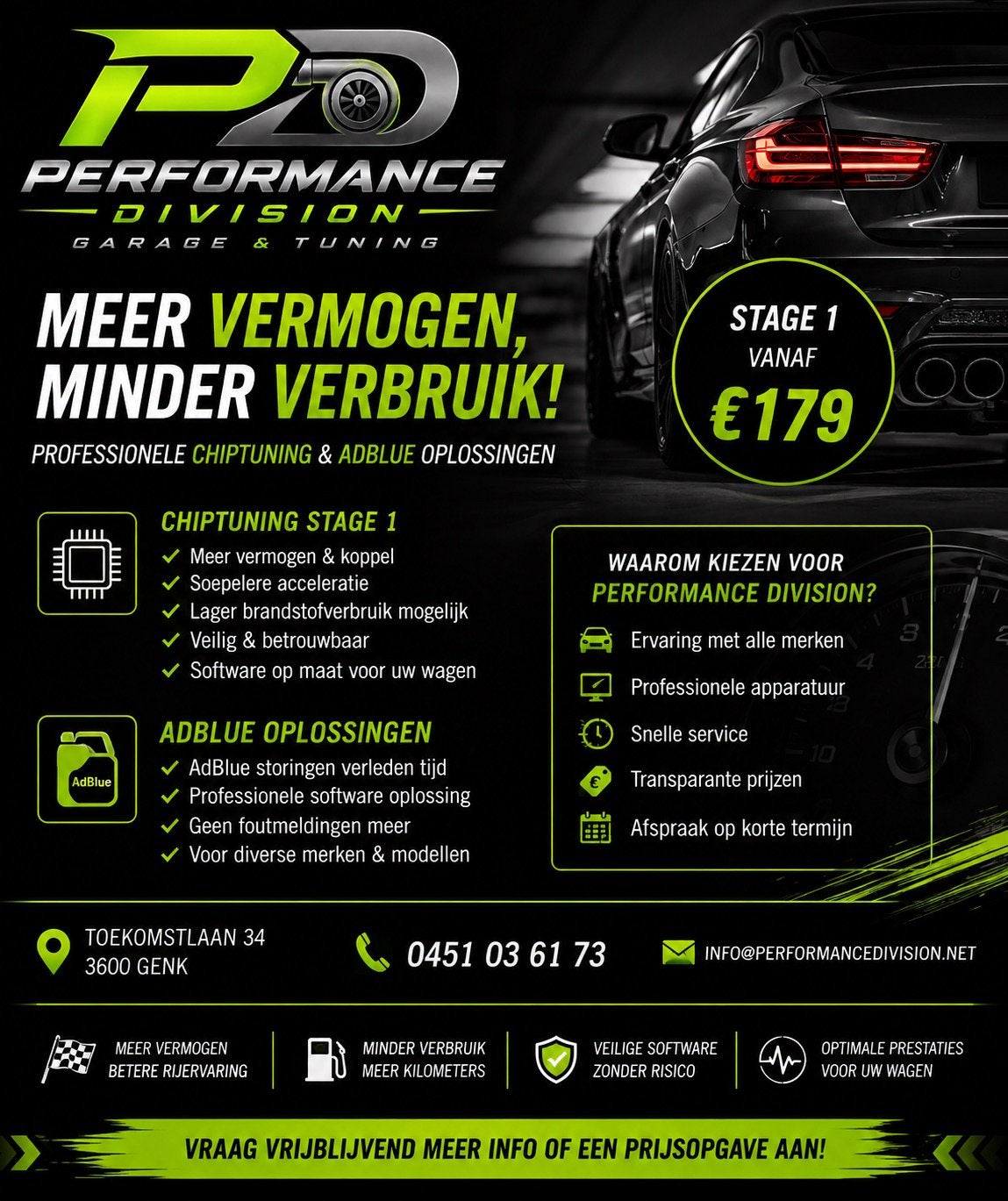 Chiptuning op maat ~ AdBlue off ~ egr & dpf off, Ophalen