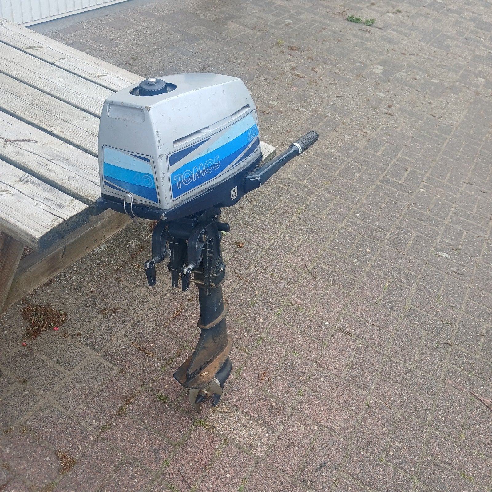 4.0 pk buitenboordmotor tomos, Ophalen, Motor en Techniek, Zeilboot of Motorboot