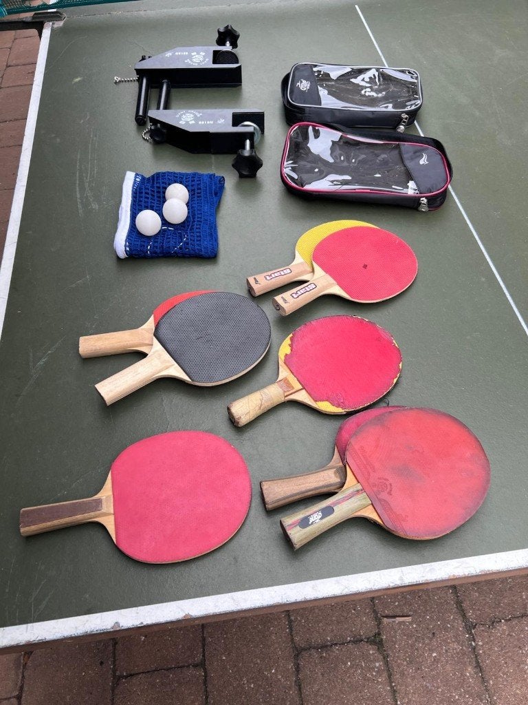 tafeltennistafel Heemskerk rol 82, Sport en Fitness, Ophalen, Gebruikt, Tafel Indoor, Inklapbaar