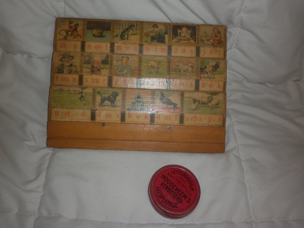 vintage leesplankje aap noot mies, Ophalen of Verzenden, Gebruikt