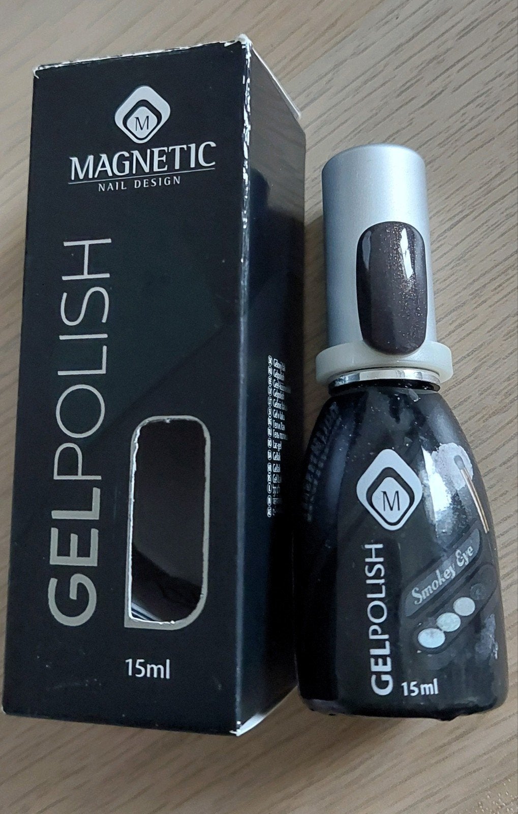 Magnetic gelpolish Smokey eye 103569, Ophalen of Verzenden, Zo goed als nieuw, Bruin, Handen en Nagels