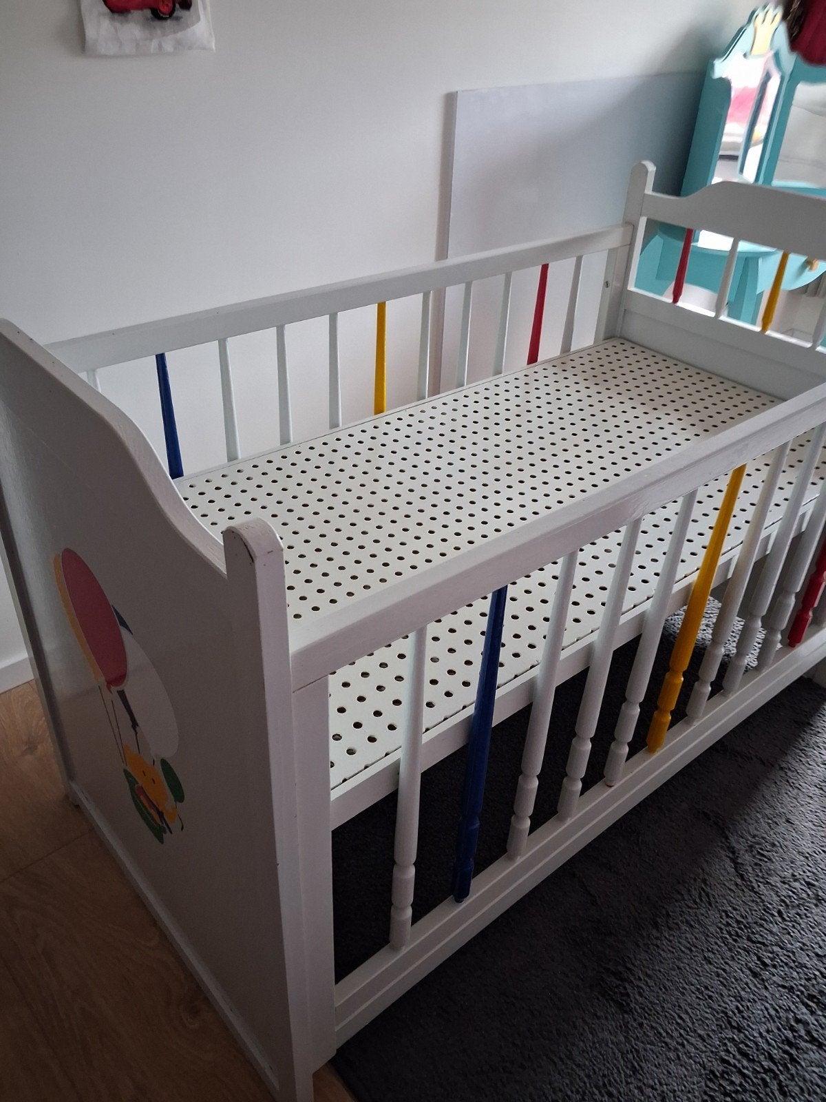 Kinderledikant 125x65x85 cm inclusief matras 12cm, Ophalen
