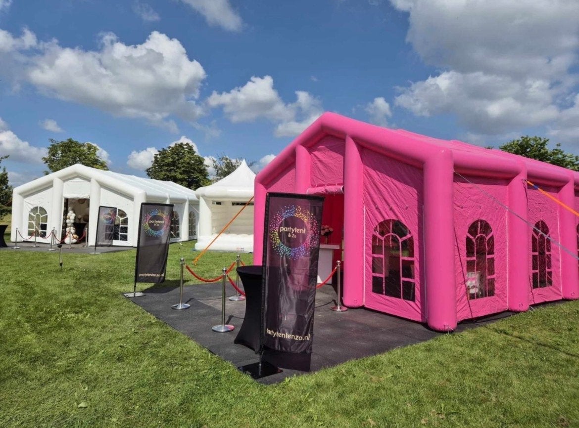 Roze Partytent verhuur Volledig aan te kleden, Zelf, Opvouwbaar, Partytent, Zelf