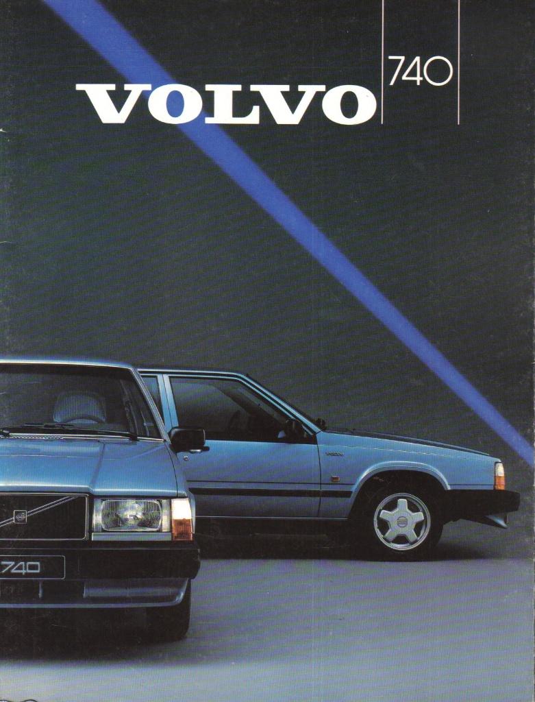 Brochure Volvo 740 1987, Ophalen of Verzenden, Gelezen, Volvo
