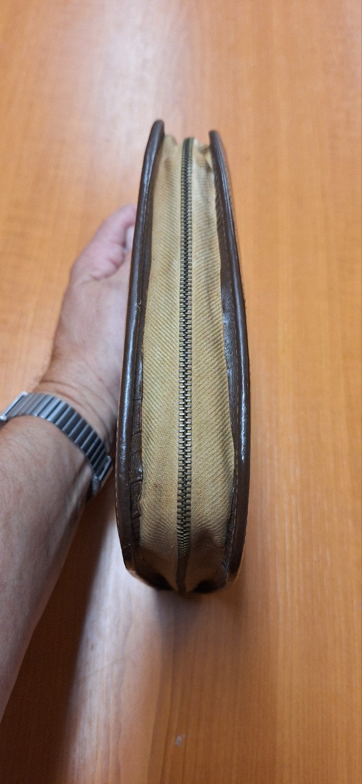 Vintage Reis Toiletset in Leren Etui, Ophalen of Verzenden
