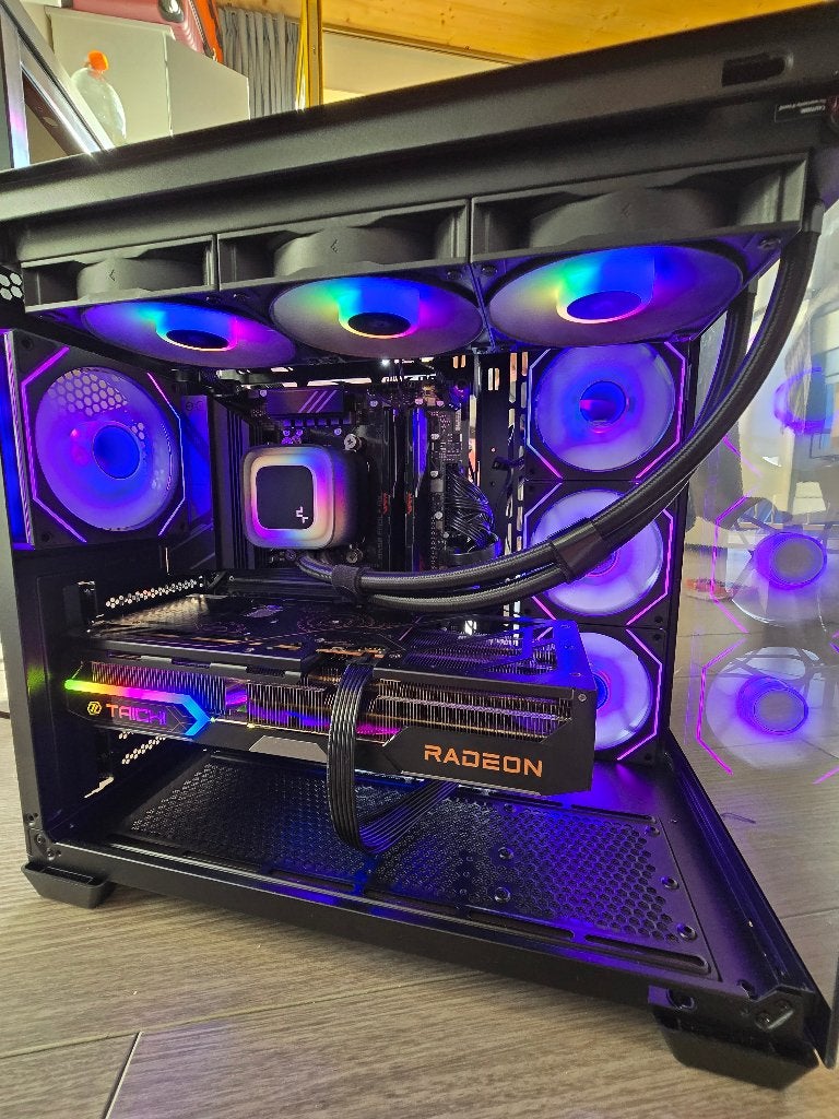 Krachtige Gaming PC met Ryzen 5 7500f en Radeon 9070XT, Met monitor, 32 GB, Custom Build, Ryzen 5 7500f