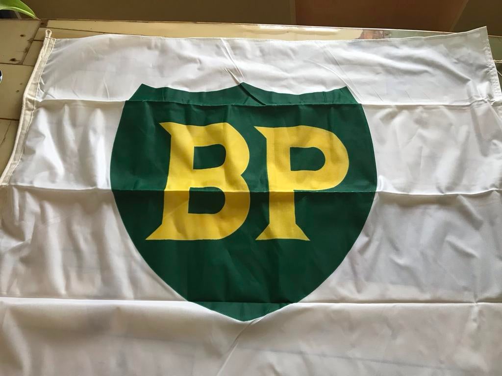 Vintage bp vlag, Ophalen of Verzenden