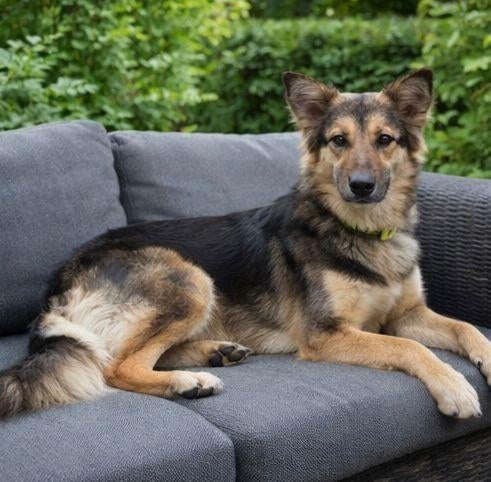 Herdershond 1,5 jaar oud, Dieren en Toebehoren, Honden | Herdershonden en Veedrijvers, Particulier, Reu, 1 tot 2 jaar, Buitenland