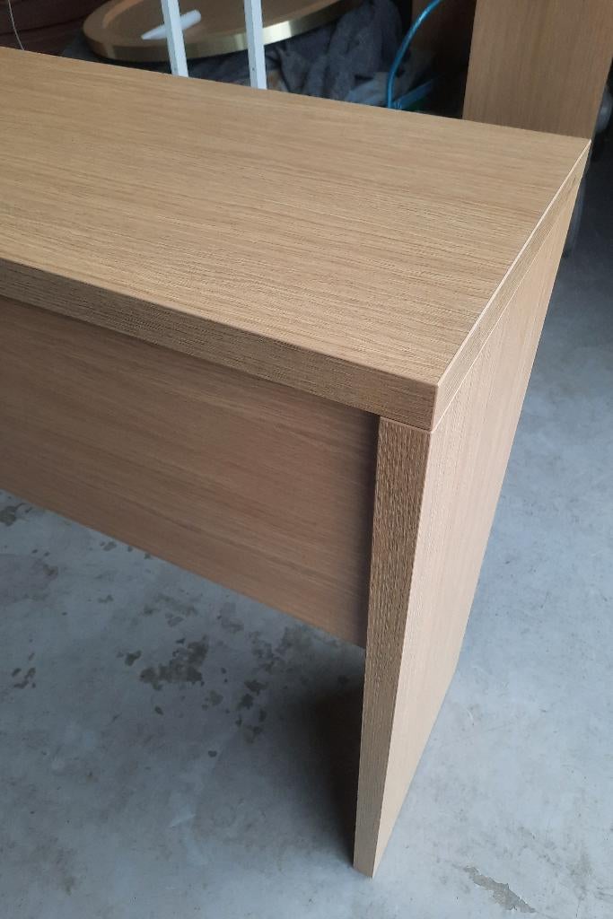 Lange bartafel statafel wandtafel balie melamine houtlook, Zo goed als nieuw, Ophalen, Hout, 90 cm of meer