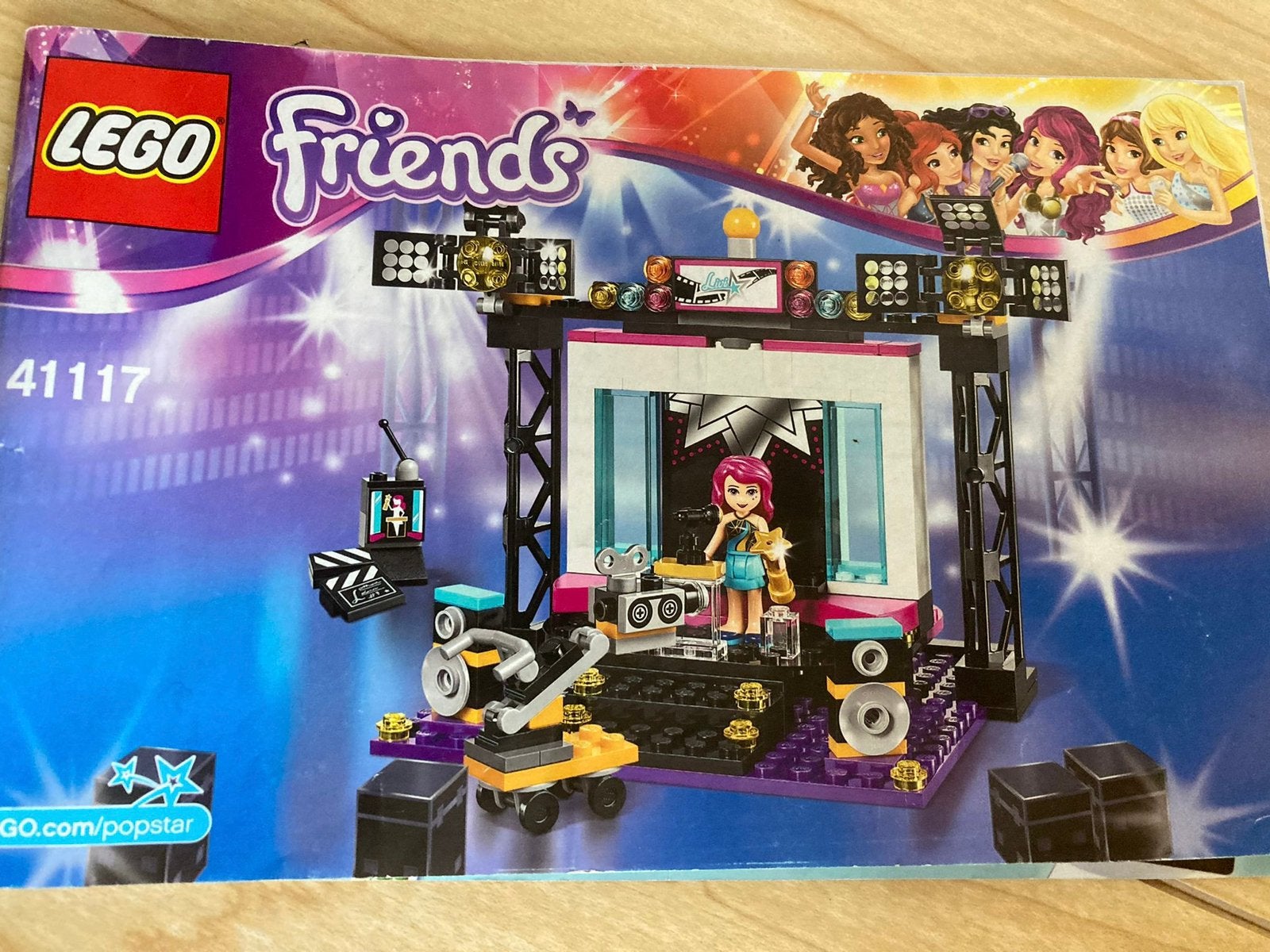 Lego friends 41117 poster tv studio, Gebruikt, Lego, Friends, Ophalen of Verzenden