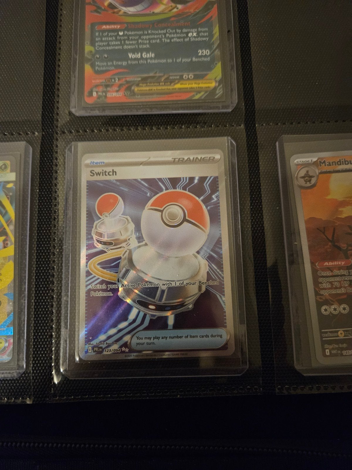 Pokemon Switch 123/094 Phantasmal Flames, Ophalen of Verzenden, Zo goed als nieuw, Losse kaart, Foil