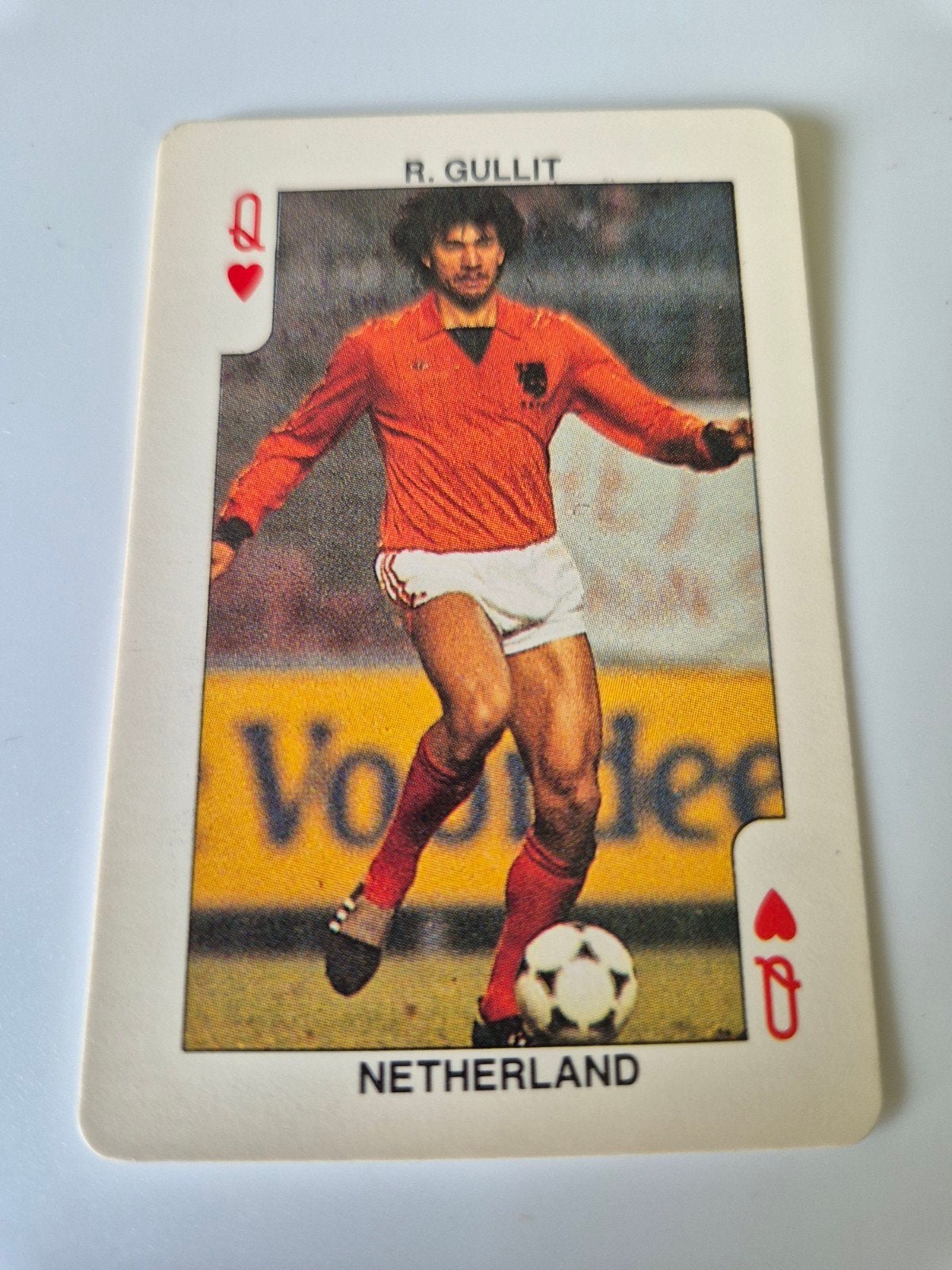 Dandy Bubble Gum Football spelerskaart Ruud Gullit., Ophalen of Verzenden, Zo goed als nieuw, Overige binnenlandse clubs, Spelerskaart