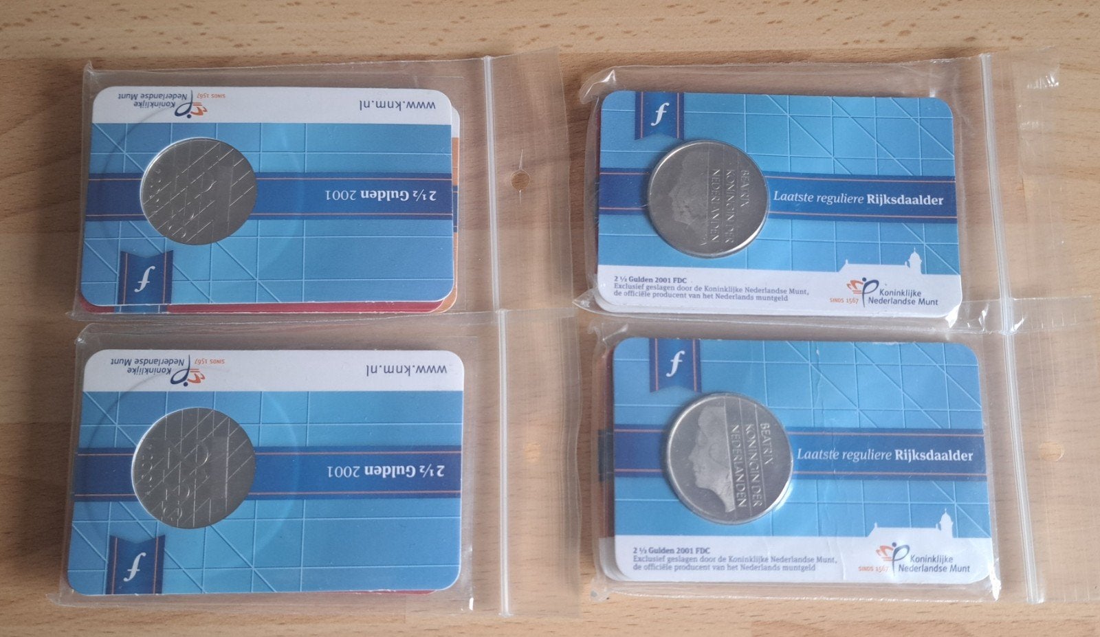 4 complete setjes laatste reguliere gulden/rijksdaalder, Ophalen of Verzenden, Koningin Beatrix