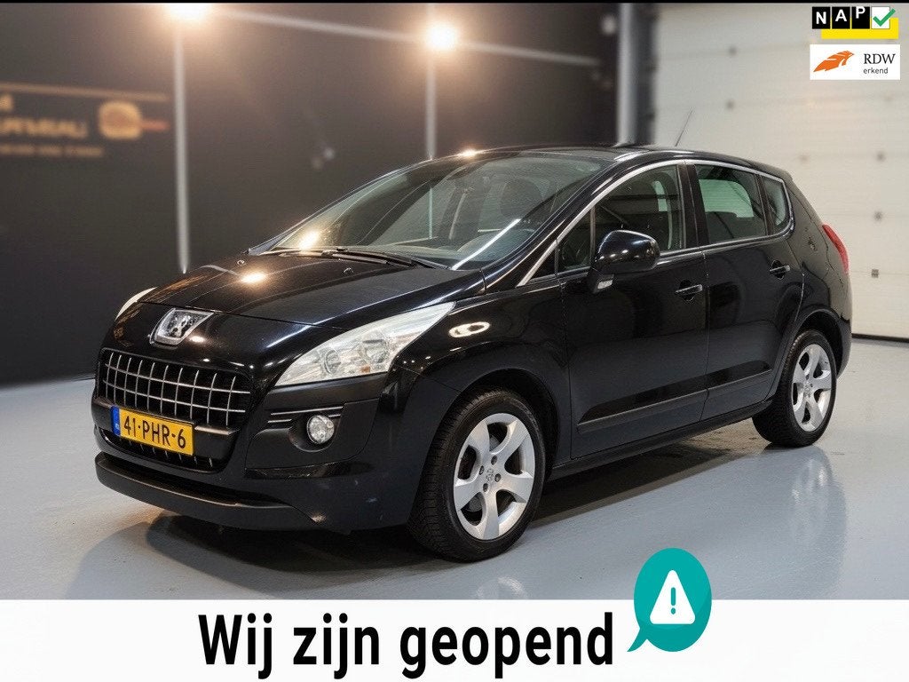 Peugeot 3008 1.6 THP ST-automaat-airco-1 jaar apk, Euro 5, Gebruikt, Zwart, Bedrijf