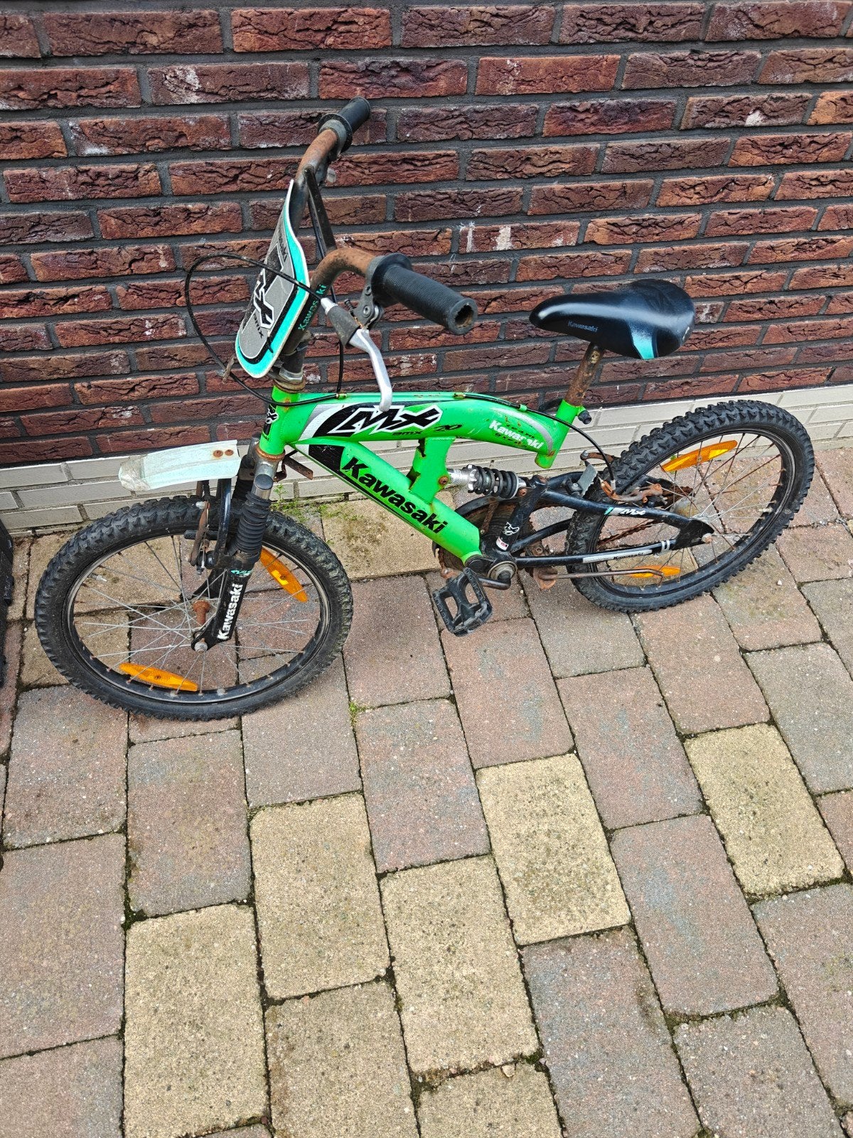 Kawasaki MX BMX Kinderfiets - Groen, Gebruikt, Ophalen, Gebruikt, Staal, Velgrem