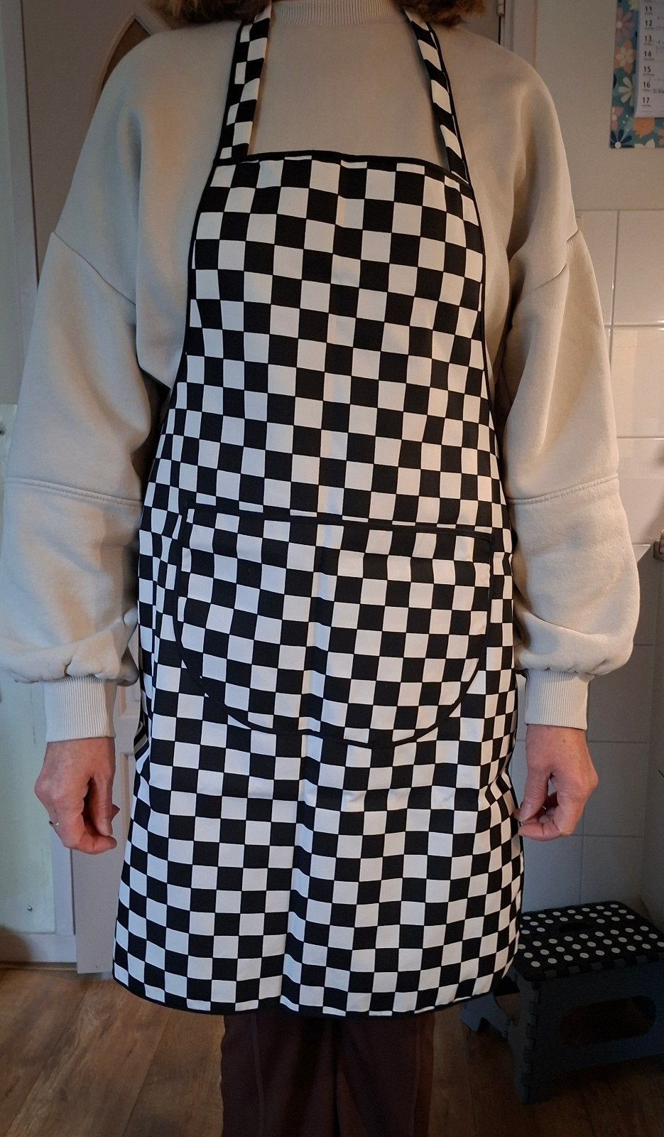 Zwart-wit geblokt nieuw, Overige typen, Ophalen of Verzenden, Zo goed als nieuw, Zwart