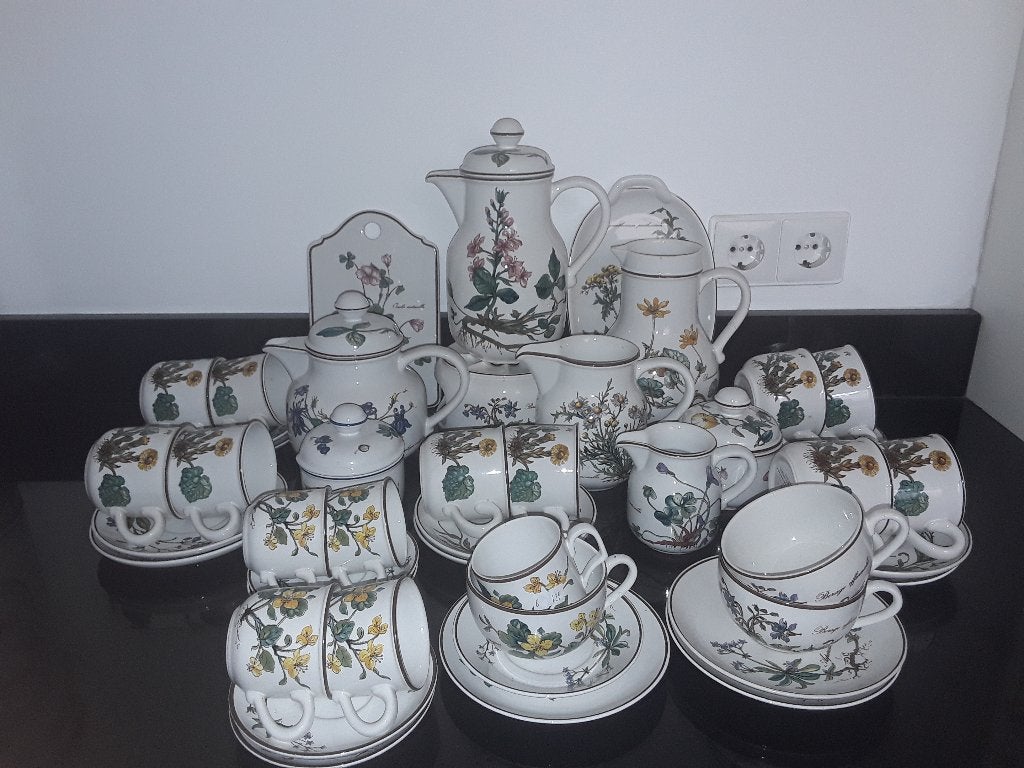 Villeroy en boch uitgebreid thee/koffieservies Botanica, Verzenden