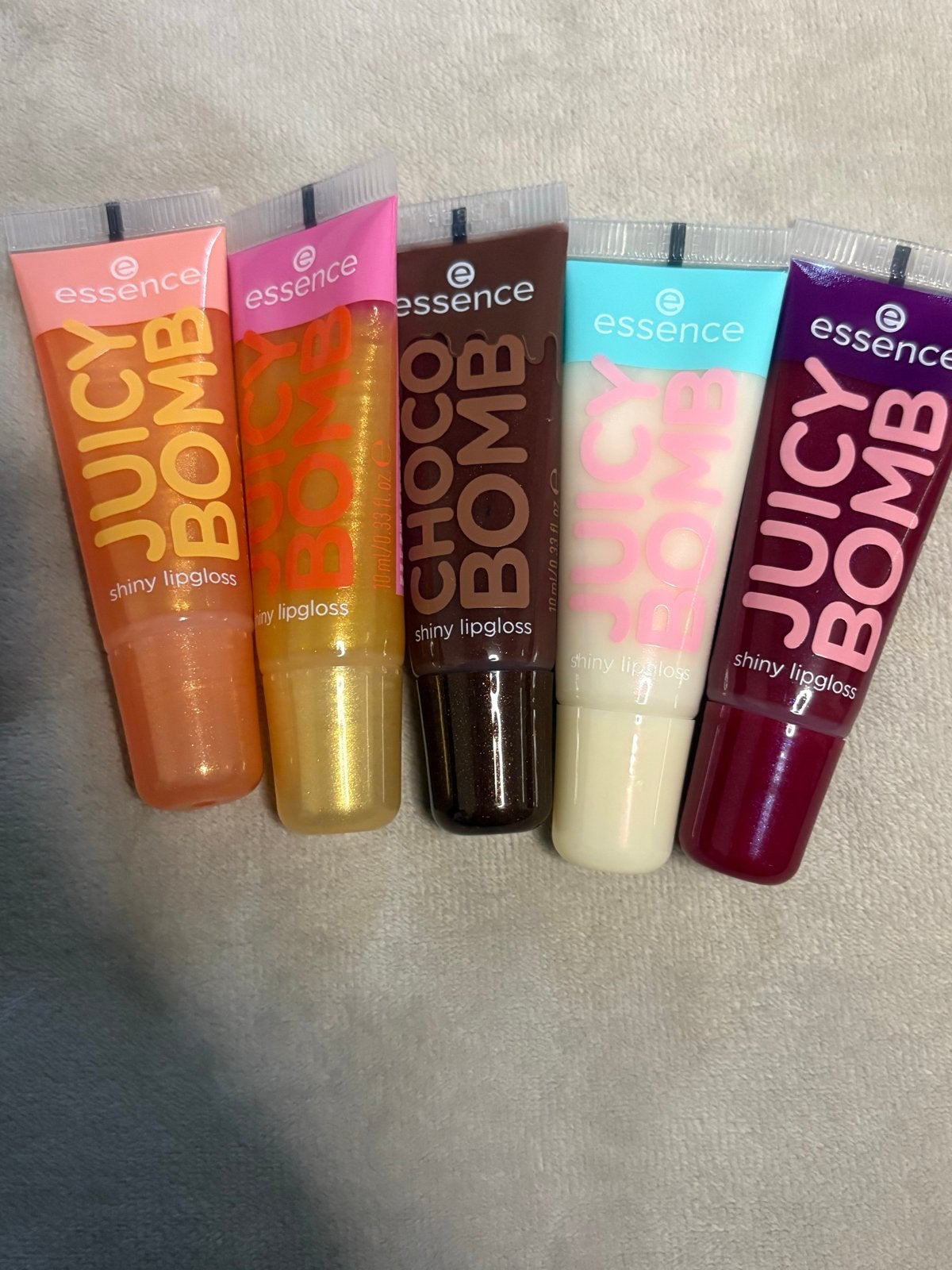 Essence Juicy Bomb Lipgloss Set - 5 Stuks, Verzenden, Nieuw, Make-up, Overige kleuren