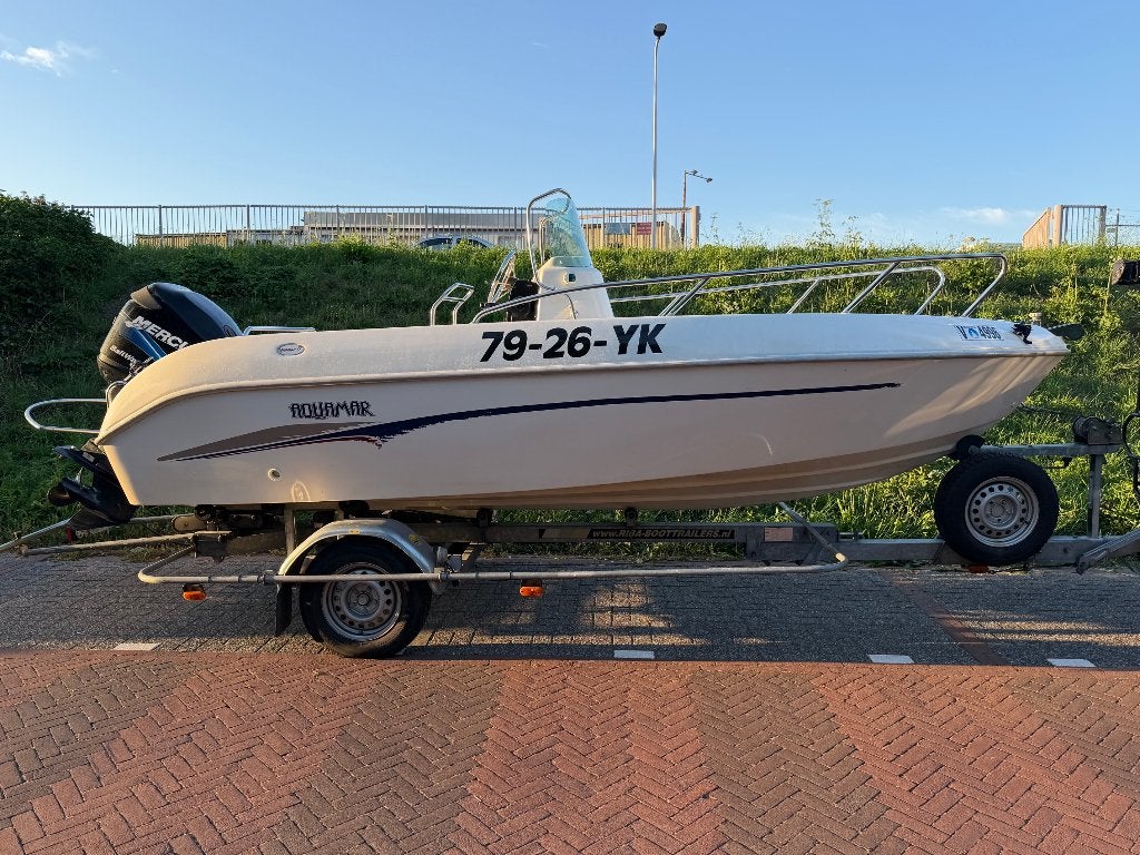 Aquamar 17FT + Mercury 115 PK motor + Riba Trailer, Ophalen, Overige merken, Gebruikt, 2 m