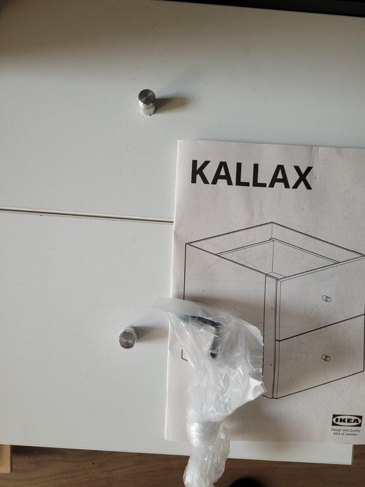 IKEA KALLAX lade-element wit, Ophalen, Gebruikt, 25 tot 50 cm, Minder dan 50 cm