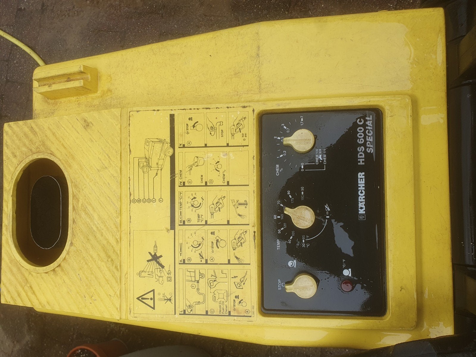Kärcher HDS 600 C Special Hogedrukreiniger, Doe-het-zelf en Verbouw, Reinigingsmachines, Ophalen of Verzenden, Gebruikt, Overige typen