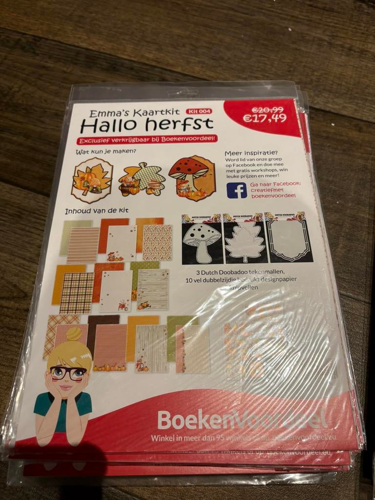 NIEUW! Emma pakket - hallo herfst nu 7,50, Hobby en Vrije tijd, Kaarten | Zelf maken, Ophalen of Verzenden, Zo goed als nieuw