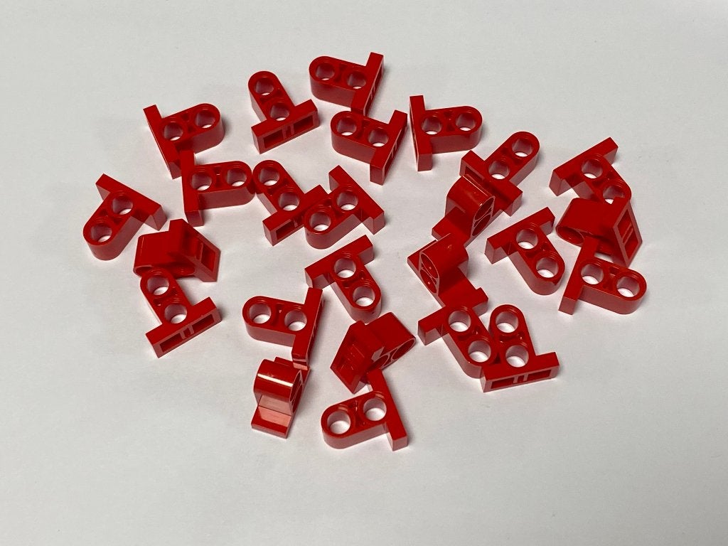 Partij 50x Lego pin connector plaatjes 1x2x1 diverse kleuren, Overige thema's, Lego, Nieuw, Ophalen of Verzenden