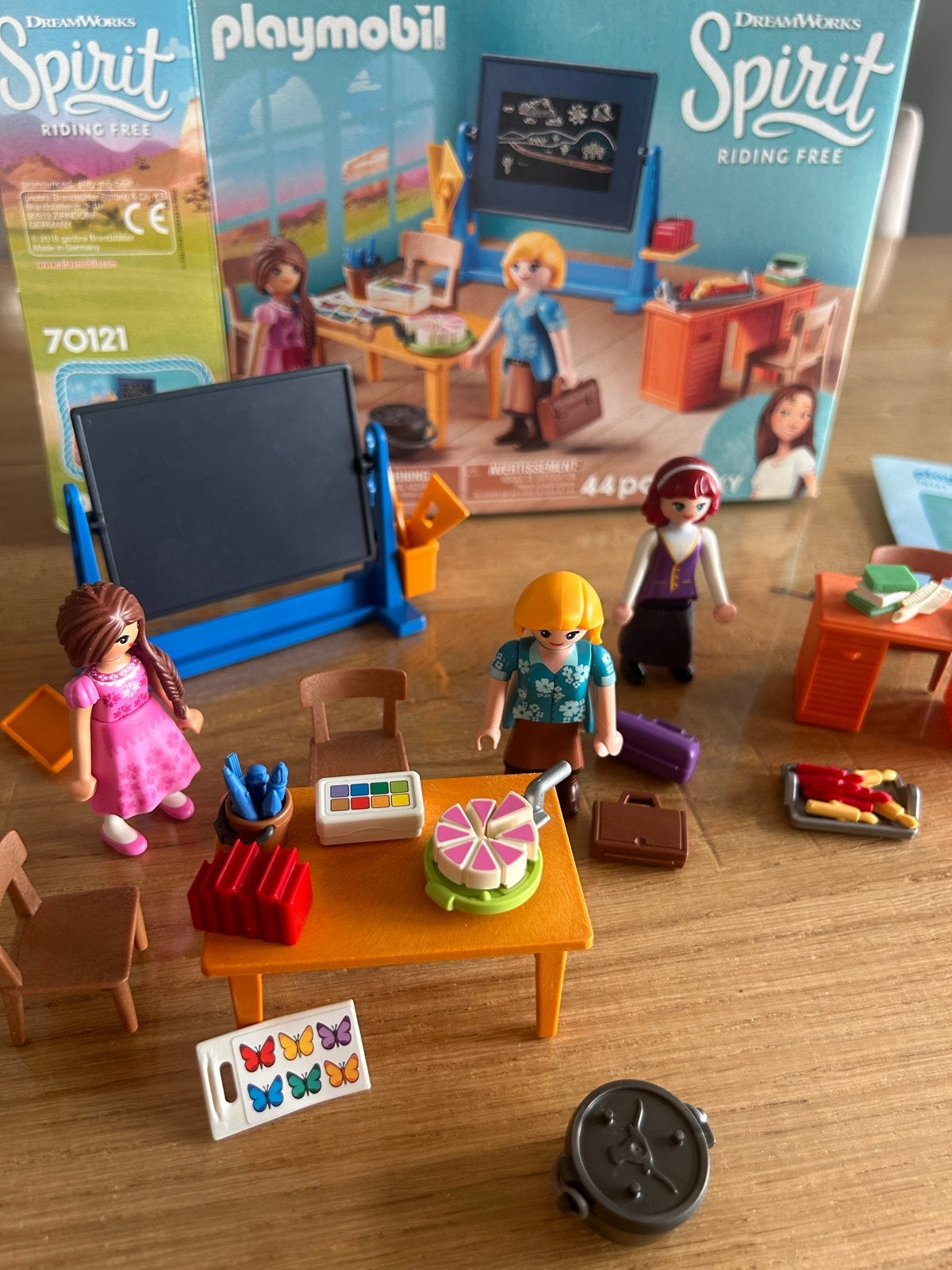 Spirit Playmobil Klaslokaal - Zo goed als nieuw!, Gebouw, Complete set, Ophalen of Verzenden, Zo goed als nieuw