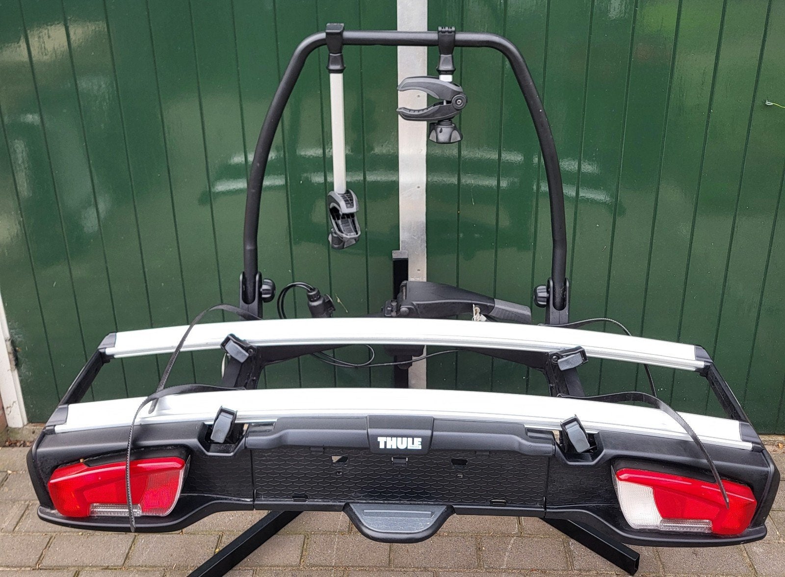 Thule VeloSpace 938 Fietsendrager, Auto diversen, Fietsendragers, Ophalen, Elektrische fiets, Zo goed als nieuw, 2 fietsen