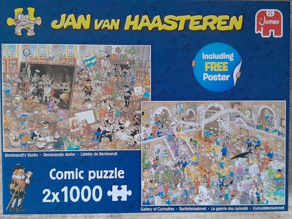 Puzzel Rembrandt en rariteitenkabinet, Ophalen of Verzenden, 500 t/m 1500 stukjes, Zo goed als nieuw, Legpuzzel