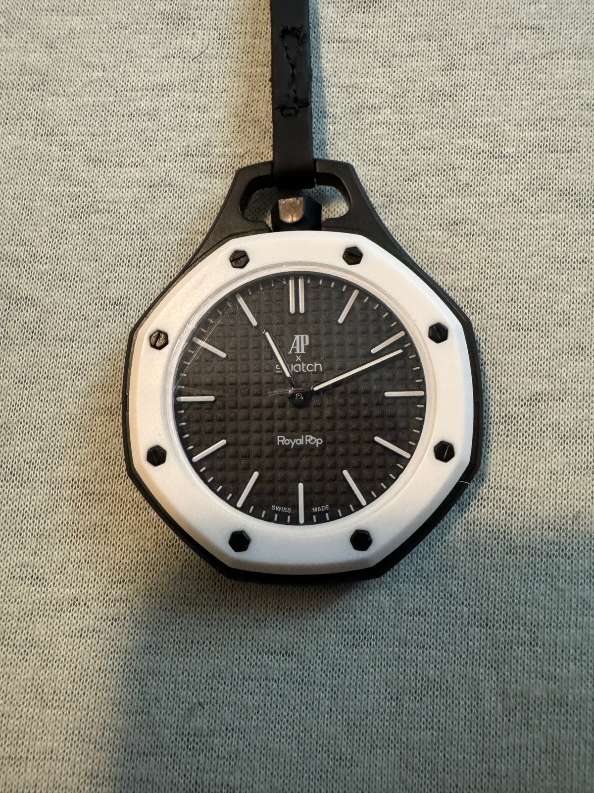 Swatch x Audemars Piguet Royal Pop Lépine 'Ocho Negro', Overige materialen, Zakhorloge, Verzenden, Zo goed als nieuw