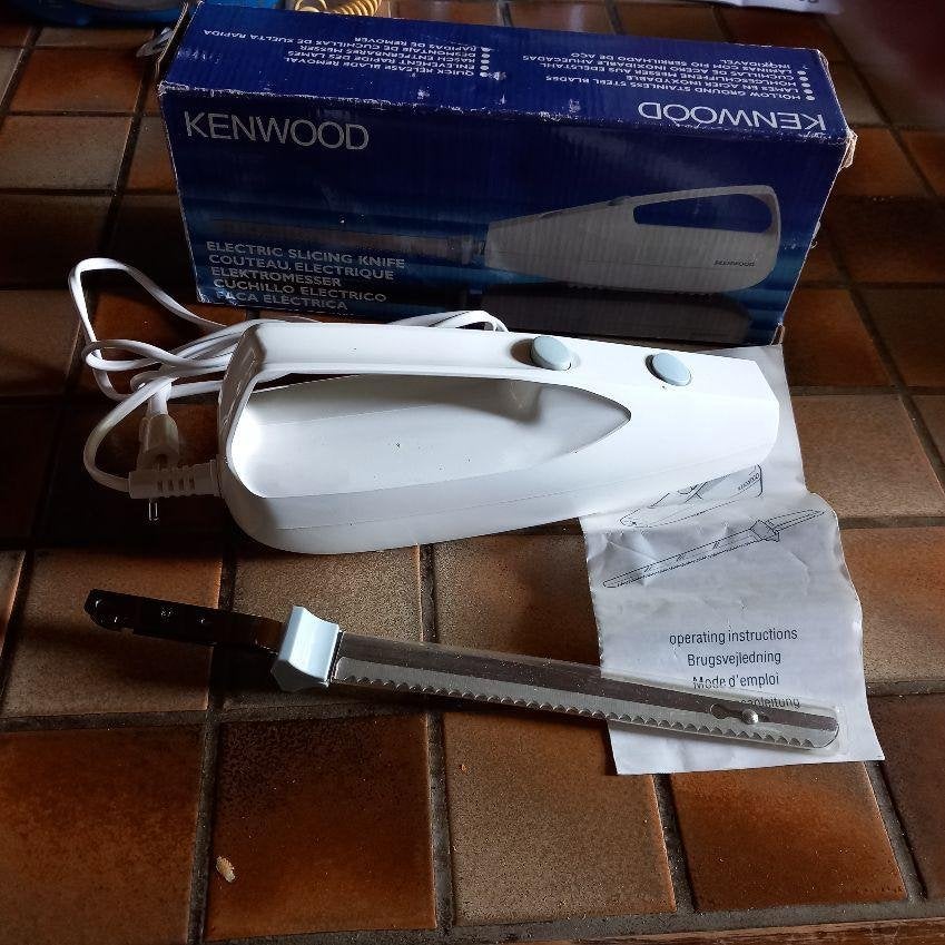 elektrisch mes , Kenwood -, z.g.a.n.- in doos, Ophalen of Verzenden, Zo goed als nieuw