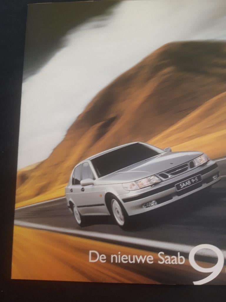 folder Saab 9 5 1997 - Nederlands, Ophalen of Verzenden, Zo goed als nieuw, Overige merken, Saab