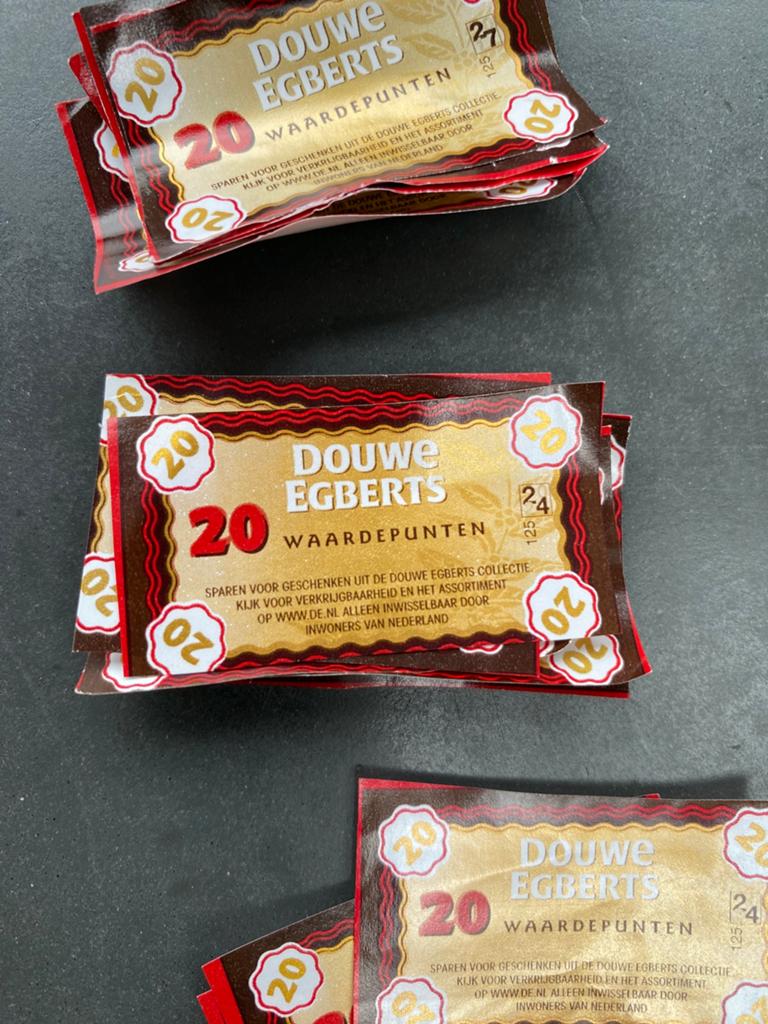 Douwe Egberts 6954 waardepunten, Ophalen of Verzenden, Koffie of Thee, Zegels, Bonnen of Punten