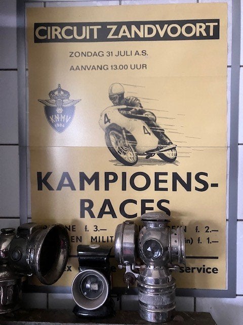 Reclame, onderdelen, boekwerken, gereedschappen oude motoren, Ophalen of Verzenden, Gebruikt