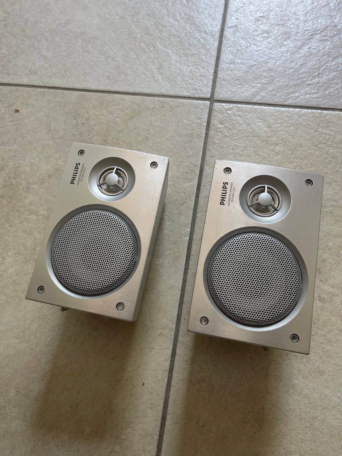 Philips FWB-MX999RS/17MIC Achterluidsprekers (2 stuks), Audio, Tv en Foto, Luidsprekers, Philips, Gebruikt, Ophalen of Verzenden
