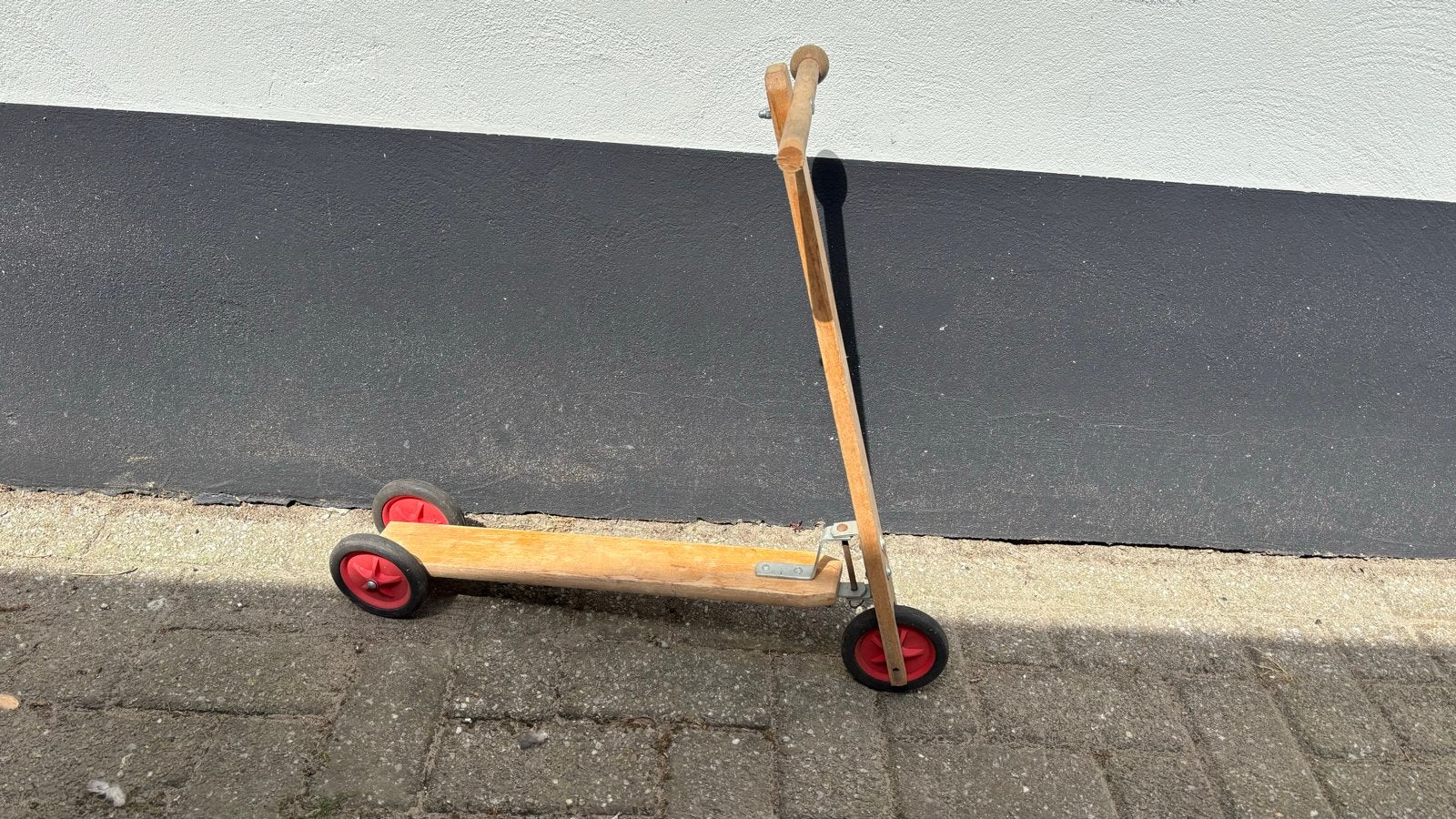 Vintage houten step voor kinderen, Fietsen en Brommers, Steps, Ophalen, Gebruikt, Gewone step