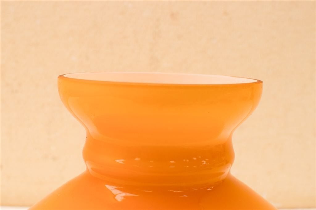 Opaline lampenkap 48881, Hanglamp, Gebruikt, Geel, Rond
