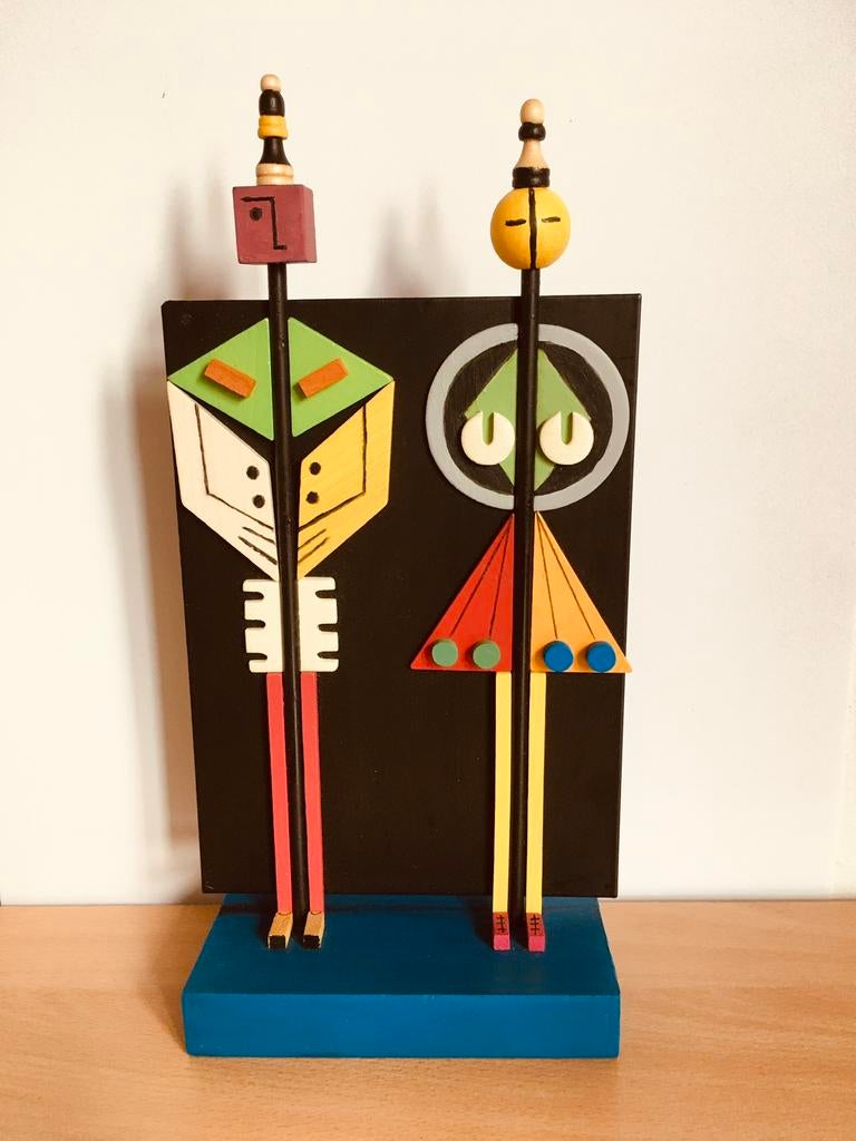 Twee figuren, Antiek en Kunst, Kunst | Overige Kunst, Ophalen of Verzenden