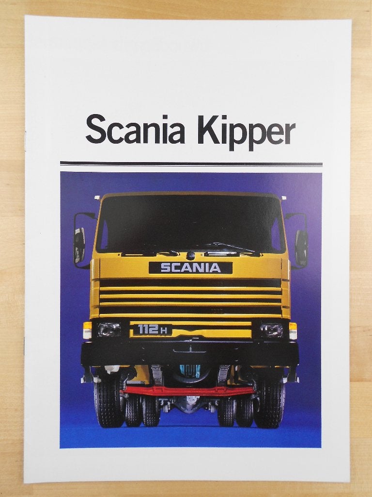 Scania Kipper Brochure 1983 - 82 112 T112 6x4, Ophalen of Verzenden, Zo goed als nieuw, Overige merken, Scania