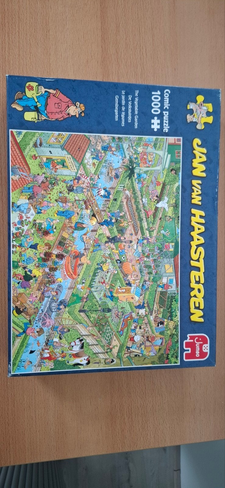 Jan v. Haasteren puzzel - De Moestuin 1000 stukjes of ruilen, Hobby en Vrije tijd, Ophalen, 500 t/m 1500 stukjes, Zo goed als nieuw