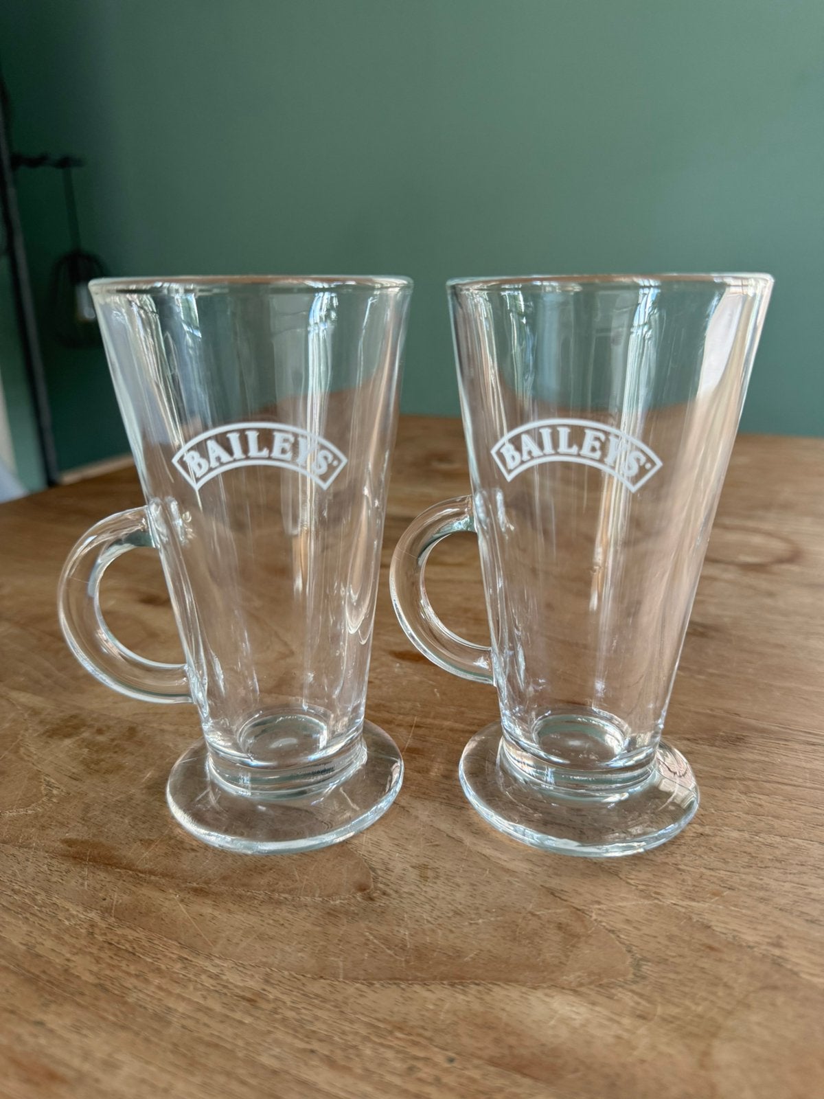 Set van 2 originele Baileys glazen met oor, Ophalen of Verzenden, Zo goed als nieuw